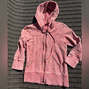 Free People Anchor Print 3/4 Sleeve Hoodie - XS